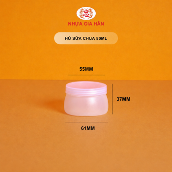 HŨ SỮA CHUA NHỰA HDPE 80ML